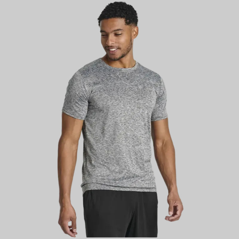 Wellshot Herren Essentials Kurzarm Dry Fit Active Rundhals T-Shirt - Athletisches Lauf-Fitness-Training-Shirt