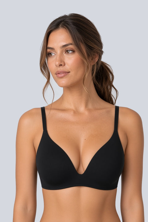 Lightly Lined Plunge Wireless Bra