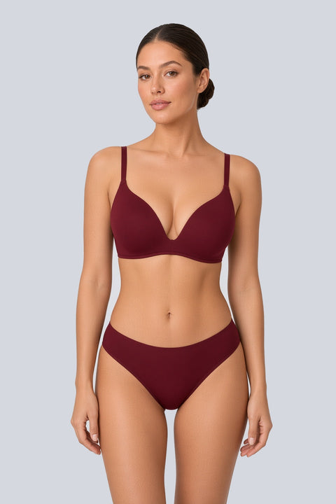 Lightly Lined Plunge Wireless Bra